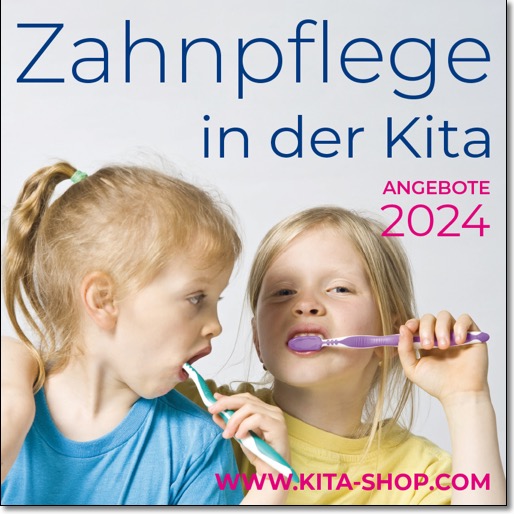 Flyer-Zahnpflege in der Kita 2024-Kita Shop Kaesebier-Holzwerkstatt Kaesebier-Cover-840