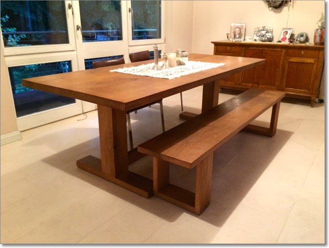 Tischlerei, Hamburg, Holzwerkstatt, Kaesebier, Tisch, Massivholz, Eichentisch, Holztisch, Holzbank, Esstisch, Schreibtisch, Arbeitstisch, Tischler, Hamburg